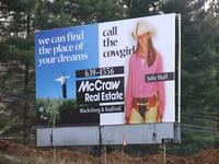 Billborad for McCraw Real Estate.