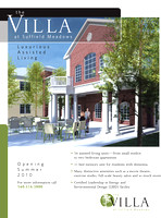 Flyer for The Villa at Suffield Meadows.