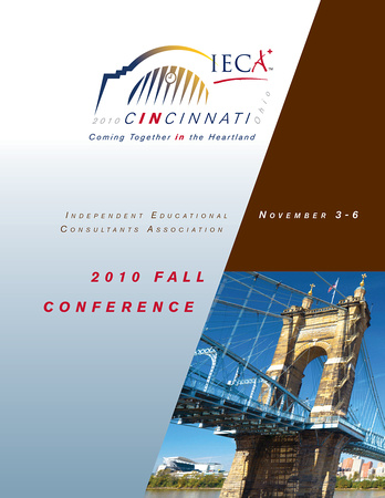 IECA conference logo and brochure cover.